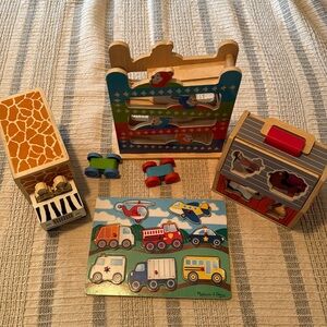 Melissa and Doug Wooden Toy Bundle